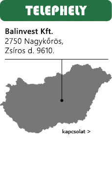 Telephely: 2750 Nagykőrös, Zsíros d. 9610.